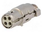 Connector: HDC | female | Han Modular Quintax | PIN: 4 | shielded