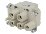 Connector: rectangular | female | EPIC POWER H-S | PIN: 4 | 4+PE | 65A