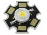 Power LED | STAR | white warm | 120&deg; | P: 1W | 80&divide;90lm