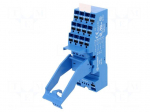 Socket | PIN: 14 | 10A | 250VAC | Mounting: DIN | Leads: spring clamps
