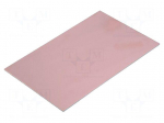 Laminate | aluminium | 1.5mm | L: 160mm | W: 100mm | Coating: copper