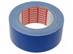Tape: fixing | W: 50mm | L: 50m | Thk: 260um | natural rubber | blue | 9%
