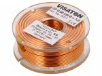 Inductor: air coil | 0.68mH | 0.45&Omega; | &Oslash;: 48mm | H: 18mm | &Oslash;core: 1mm