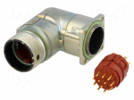 Connector: M23 | socket | PIN: 12 | male | soldering | angled 90&deg; | 7A