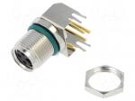 Connector: M8 | female | PIN: 3 | angled 90&deg; | socket | 4A | IP68 | 60V