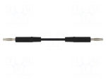 Test lead | 70VDC | 33VAC | 10A | banana plug 2mm,both sides | black