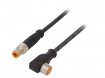 Cable: for sensors/automation | M8 | PIN: 3 | 2m | plug | 30VDC | 4A | 0800