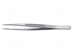 Tweezers | 110mm | Blades: narrow | Blade tip shape: flat | universal