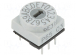 Encoding switch | HEX/BCD | Pos: 16 | THT | Rcont max: 80m&Omega; | P65