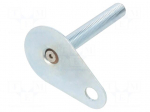 Foot | Base dia: 60mm | M16 | steel | Plunger length: 100mm