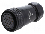 Connector: circular | plug | female | PIN: 16 | IP67 | SA28 | 13&divide;16mm | 10A