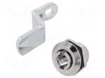 Lock | cast zinc | 40mm | Kind of insert bolt: double-bit insert