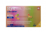 Nitrila cimdi Tutti Frutti, S izmērs, bez pūdera, asorti, 96gab.