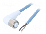 Cable: for sensors/automation | M12 | PIN: 4 | angled | 20m | plug | 7024
