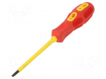 Screwdriver: insulated | slot | SL 4 | Blade length: 100mm