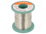 Tin | lead free | Sn99,3Cu0,7 | 1mm | 500g | reel | 2.7% | Flux: SW26