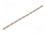 LED tape | white warm | 2835 | LED/m: 120 | 10mm | white PCB | IP65 | 24W/m