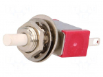 Switch: push-button | Pos: 2 | SPDT | 1A/125VAC | 1A/28VDC | ON-(ON)