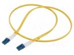 Fiber patch cord | LC/UPC,both sides | 1m | 9/125um | LSZH | blue