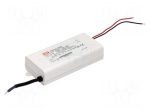 Power supply: switching | LED | 37.8W | 70&divide;108VDC | 350mA | 180&divide;295VAC