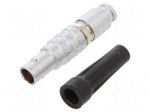 Connector: circular | 7A | 300V | plug | male | PIN: 4 | IP68 | straight