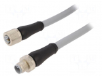 Cable: for sensors/automation | PIN: 5 | 1.5m | plug | 63VDC | 63VAC | 16A