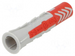 Plastic anchor | without screw | 10x50 | DUOPOWER | 50pcs | 10mm