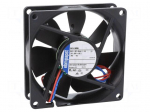 Fan: DC | axial | 24VDC | 80x80x25.4mm | 45m3/h | 21dBA | ball | 2050rpm