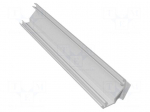 Profiles for LED modules | silver | 1m | GLAX | aluminium | angular