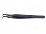 Tweezers | Blade tip shape: sharp | Tweezers len: 115mm | ESD