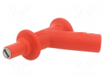 Measuring tip | 2A | red | Tip diameter: 7mm | Socket size: 4mm