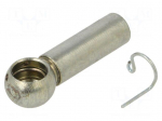 Mounting element for gas spring | zinc plated steel | 10mm