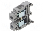 Splice terminal: rail | Entrelec | for DIN rail mounting | grey