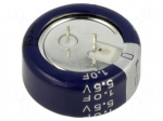 Supercapacitor | THT | 1F | 5.5VDC | -20&divide;80% | &Oslash;21.5x8.85mm | Pitch: 5mm