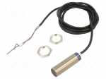 Sensor: inductive | OUT: 2-wire NO | 0&divide;8mm | 12&divide;48VDC | M18 | 2m | IP68