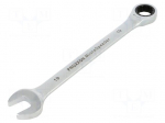 Wrench: combination spanner | rattle | 19mm | MicroSpeeder
