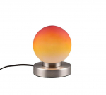 Trio Prinz II table lamp E14 brushed steel/orange gaismeklis R54011018 4017807551419