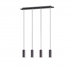 Trio Marley piekarama lampa 4-pc 75 cm GU10 matt black brushed steel 312400432 4017807408768
