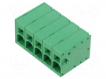 Connector: PCB terminal block | terminal | 66A | 600V | straight | 1x5