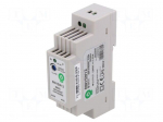 Power supply: switching | for DIN rail | 15W | 12VDC | 0&divide;1.25A | OUT: 1