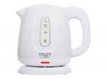 Adler Kettle | AD 1373 | Electric | 850 W | 1 L | Polypropylene | 360&deg; rotational base | White