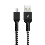 Uued tooted // Kabel microUSB Maclean, wspierający Fast Charge 2.4A, przesył danych, 5V/2.4A, czarny, dł. 1m, MCE473