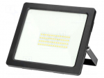 Lamp: LED flood light | 50W | 230VAC | 4000K | CRImin: 80 | 150x178x35mm
