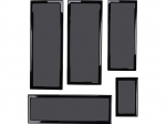 Demciflex Dust Filter Set for Lian Li O11 Dynamic - black/black