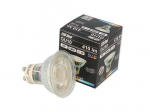 LED spotlight GU10 230V 5W 340lm 50&deg; warm white, glass, LED line