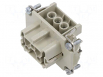 Connector: HDC | contact insert | female | EPIC H-BE | PIN: 6 | 16A | 500V