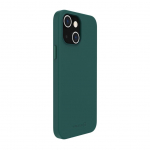 Back panel cover Evelatus Apple iPhone 14 Plus Genuine Leather case with MagSafe Dark Green