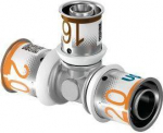 Tee 16x20x16 brass, Uponor