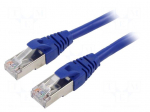 Patch cord | F/UTP | Cat: 6 | RJ45 plug,both sides | stranded | Cu | 2m