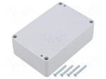 Enclosure: multipurpose | X: 70mm | Y: 105mm | Z: 35mm | ABS | light grey